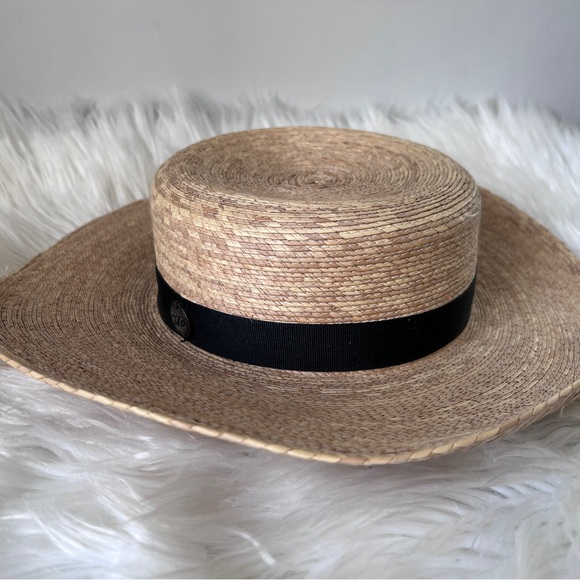 Tula Hat Wide Brim Woven Palm Womens UPF 50+ - Picture 1 of 6
